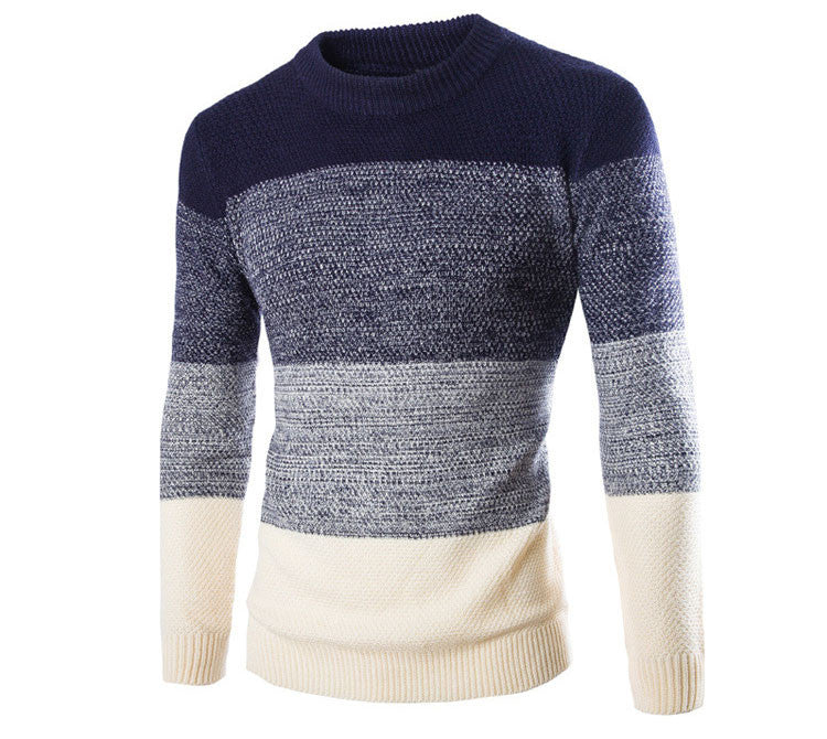 O-Neck Slim Pullover Knit Sweater