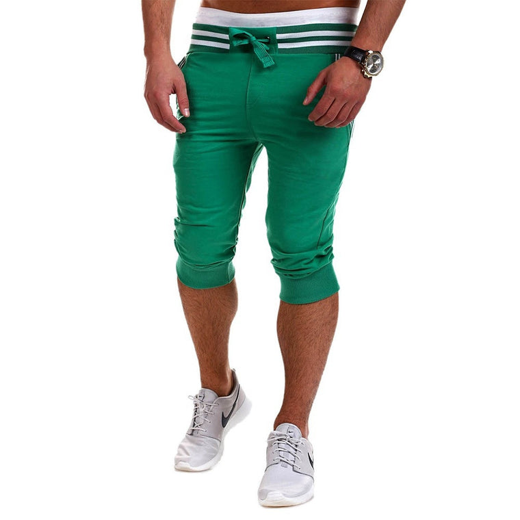 Calf-Length Slim Leisure Cotton Men Shorts