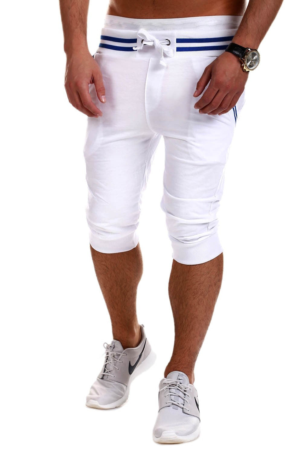 Calf-Length Slim Leisure Cotton Men Shorts