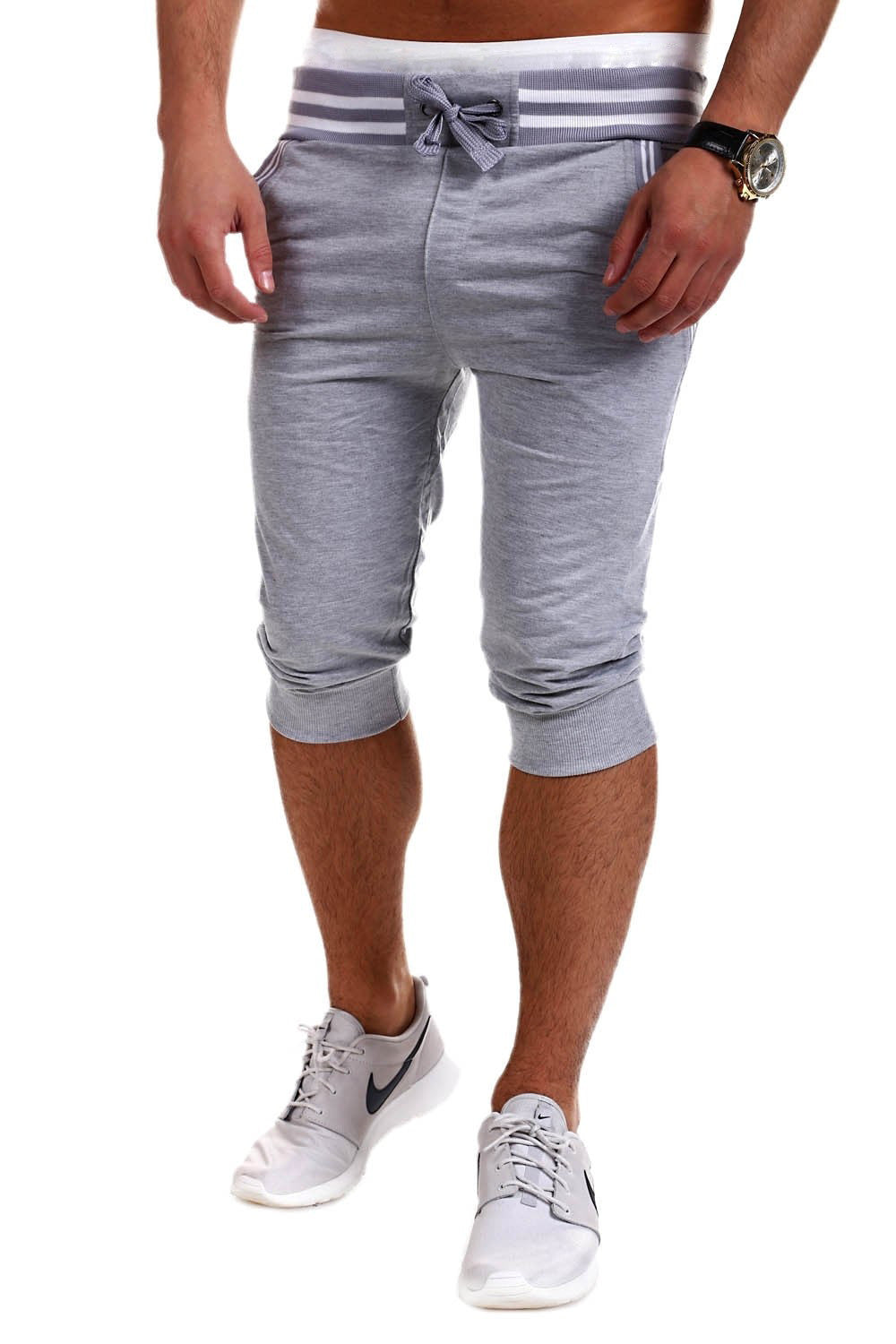 Calf-Length Slim Leisure Cotton Men Shorts