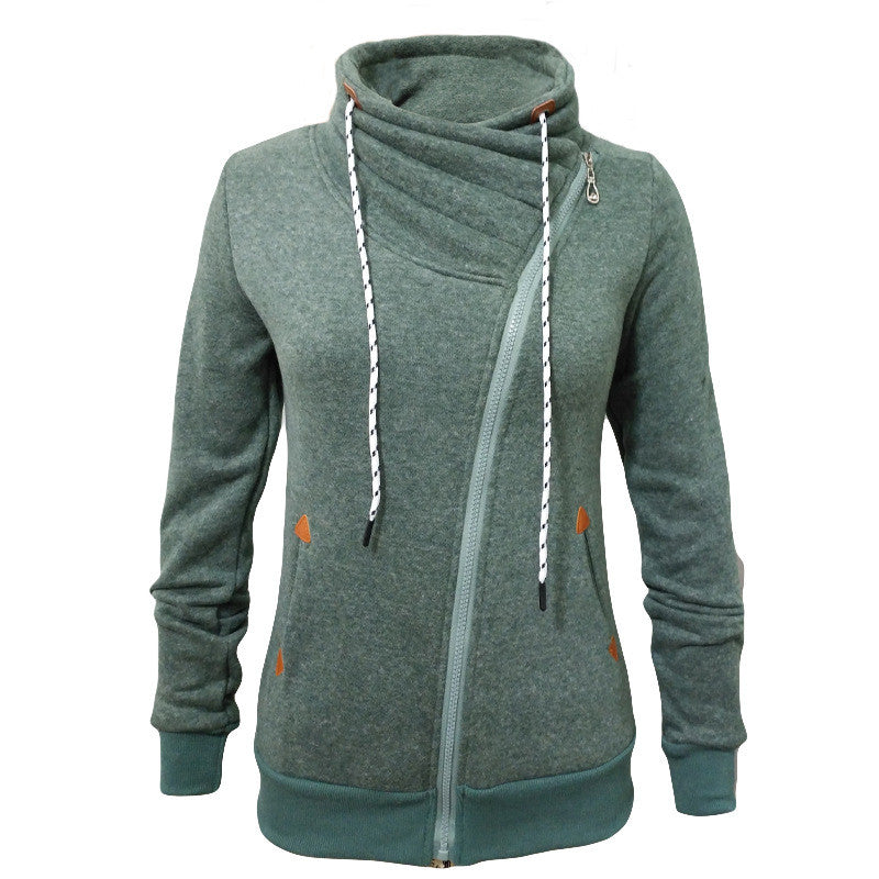 Zipper-up Hoodies Women Sweatshirts