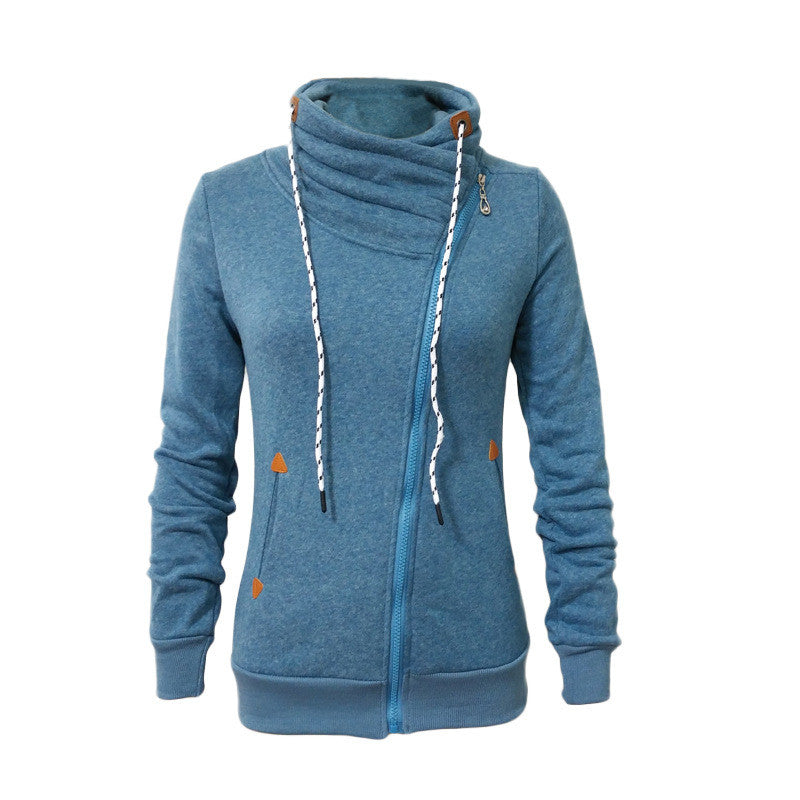 Zipper-up Hoodies Women Sweatshirts