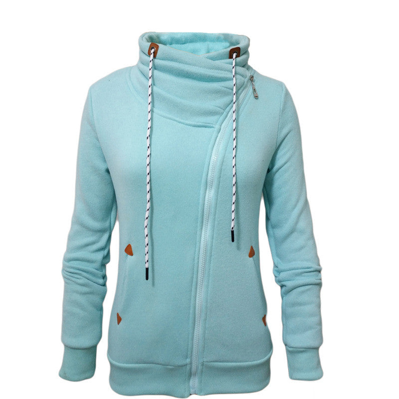 Zipper-up Hoodies Women Sweatshirts