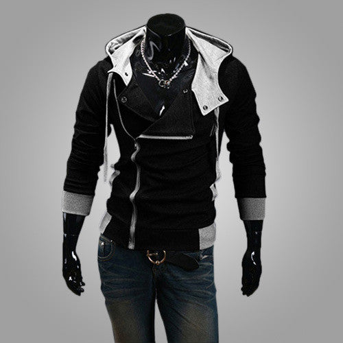 Turn-down Collar Zipper hoodie