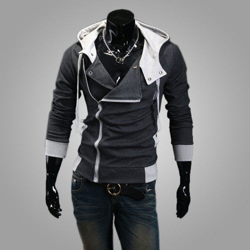 Turn-down Collar Zipper hoodie