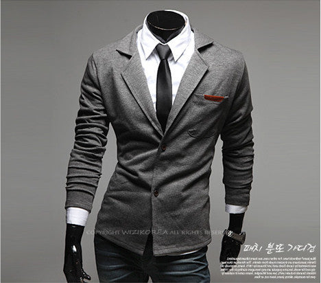 Casual Slim Stylish Two-Button Blazer Coat Jackets