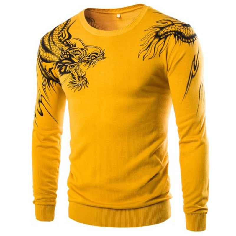 High Quality Men's Slim Fit Printed Sweaters