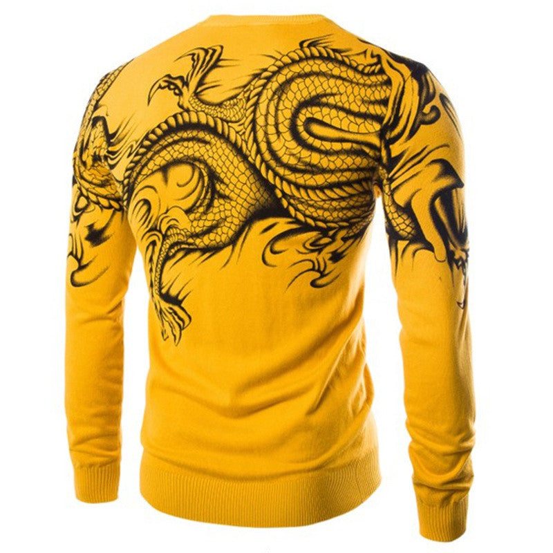 High Quality Men's Slim Fit Printed Sweaters