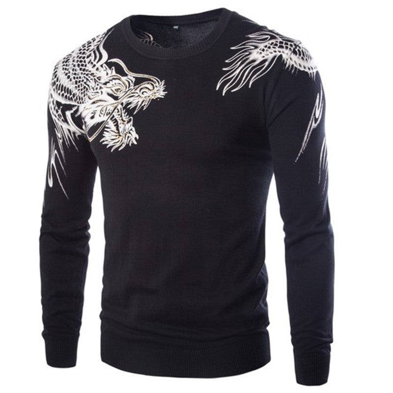 High Quality Men's Slim Fit Printed Sweaters