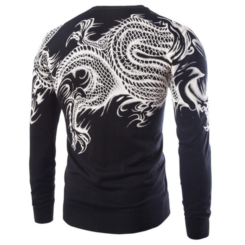 High Quality Men's Slim Fit Printed Sweaters