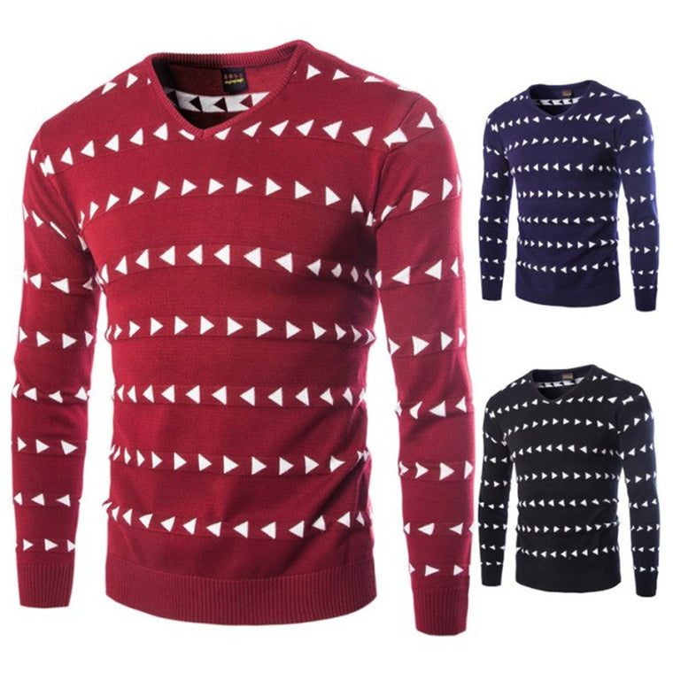 Men's Printed Cashmere Sweater