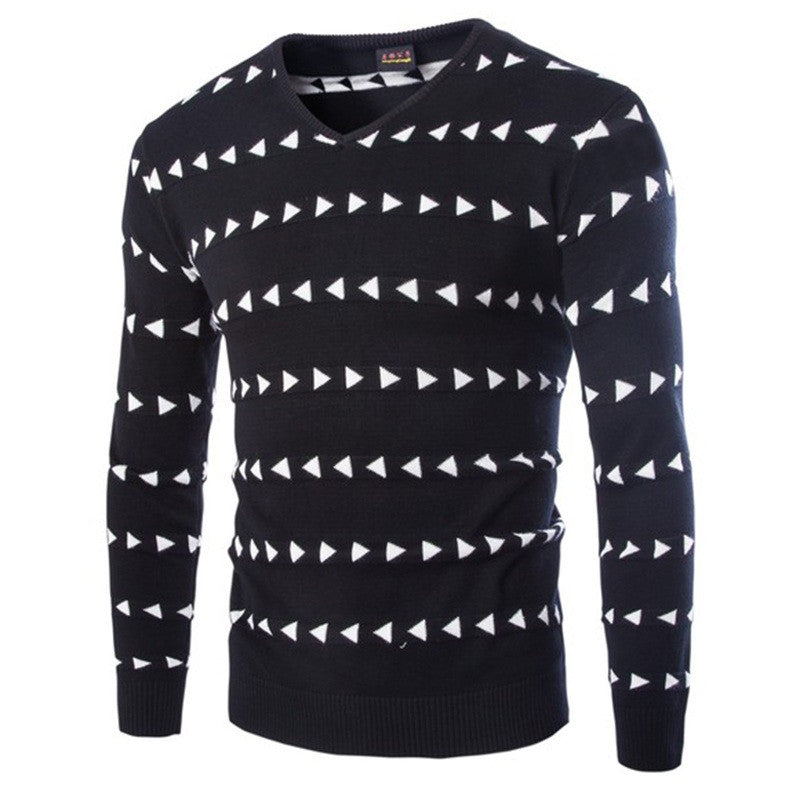 Men's Printed Cashmere Sweater