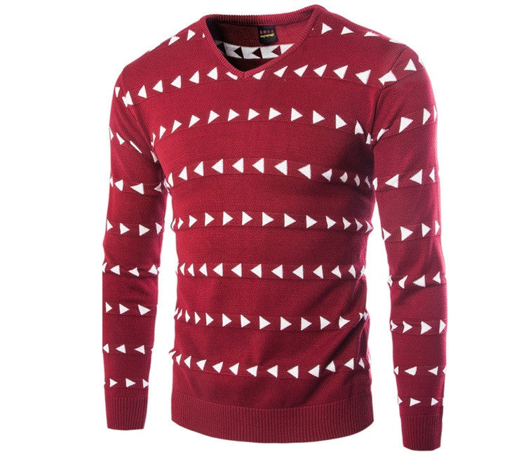 Men's Printed Cashmere Sweater
