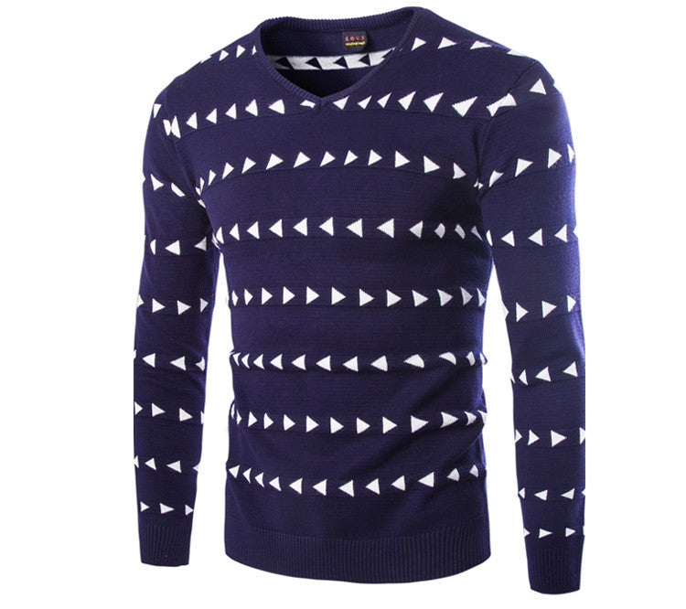 Men's Printed Cashmere Sweater