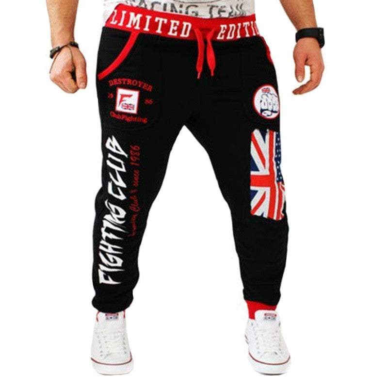 Joggers Leisure Men's trousers British national flag printing