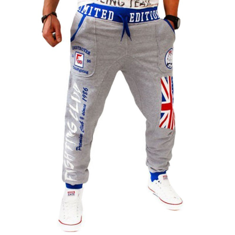 Joggers Leisure Men's trousers British national flag printing