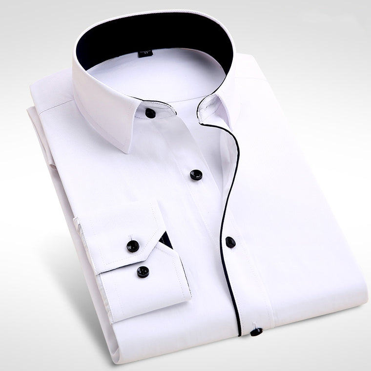 Men's Fashion Casual Long Sleeve Formal Shirt