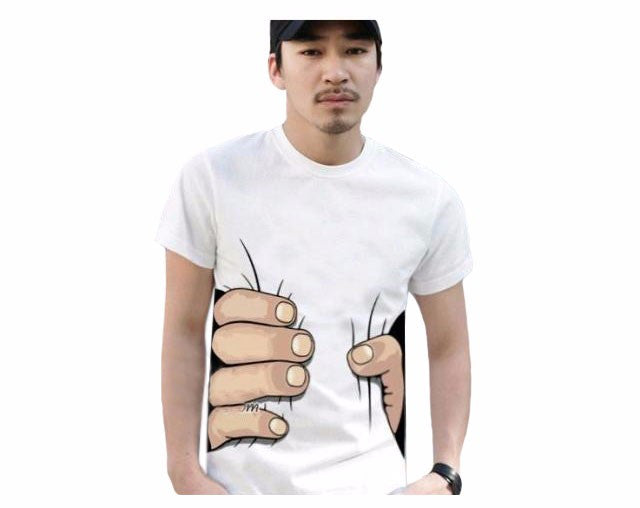 Giant Hand Squeezing T-Shirt