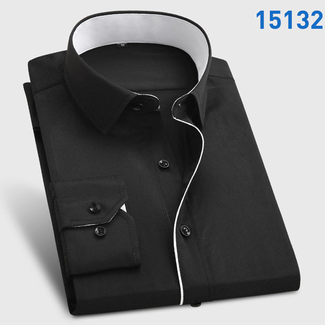 Men's Fashion Casual Long Sleeve Formal Shirt