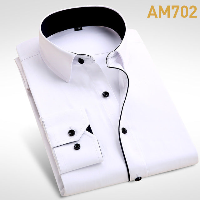 Men's Fashion Casual Long Sleeve Formal Shirt