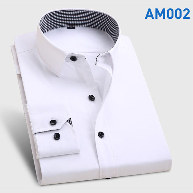Men's Fashion Casual Long Sleeve Formal Shirt