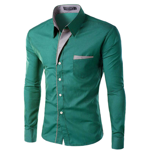 Casual Slim Camisa Masculina Long Sleeve Shirts