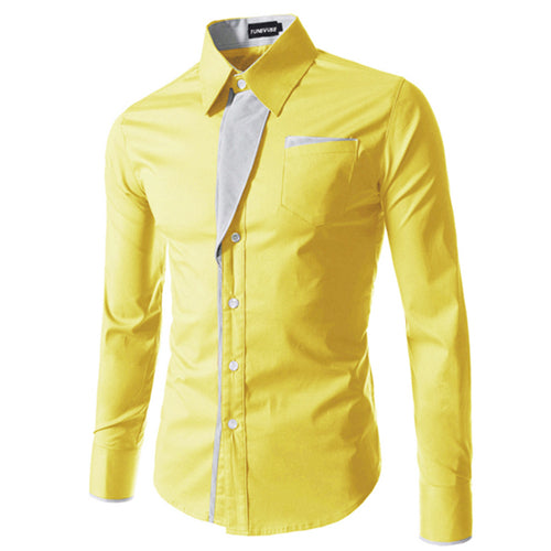 Casual Slim Camisa Masculina Long Sleeve Shirts