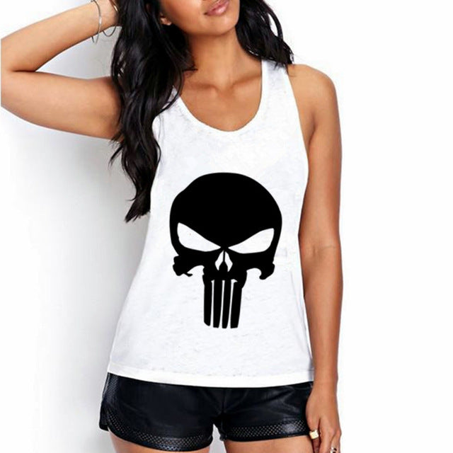 Cat print Women Sleeveless Tank Tops