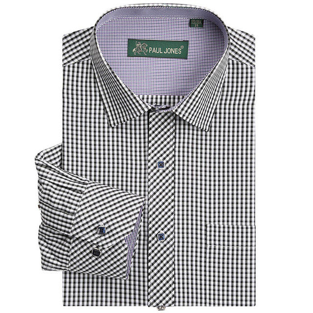 High Quality Men's Classic Plaid Long Sleeve Shirt