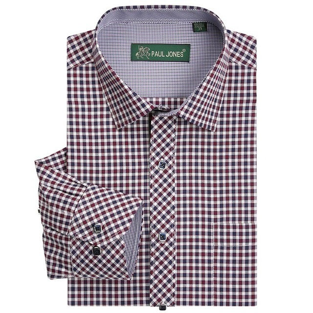 High Quality Men's Classic Plaid Long Sleeve Shirt