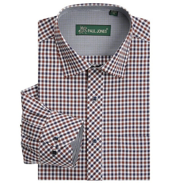 High Quality Men's Classic Plaid Long Sleeve Shirt