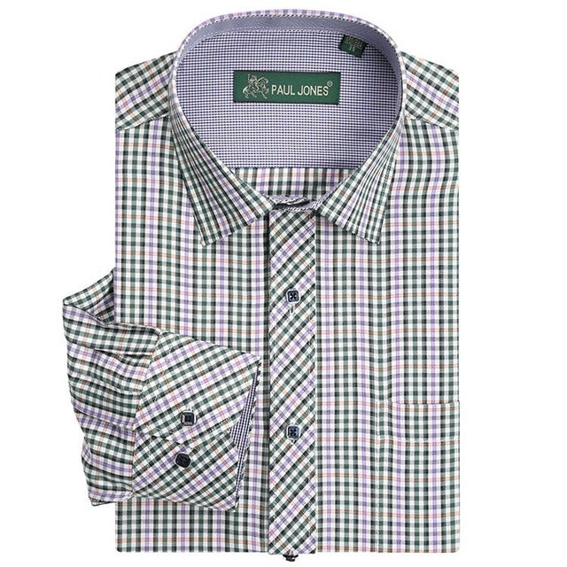 High Quality Men's Classic Plaid Long Sleeve Shirt
