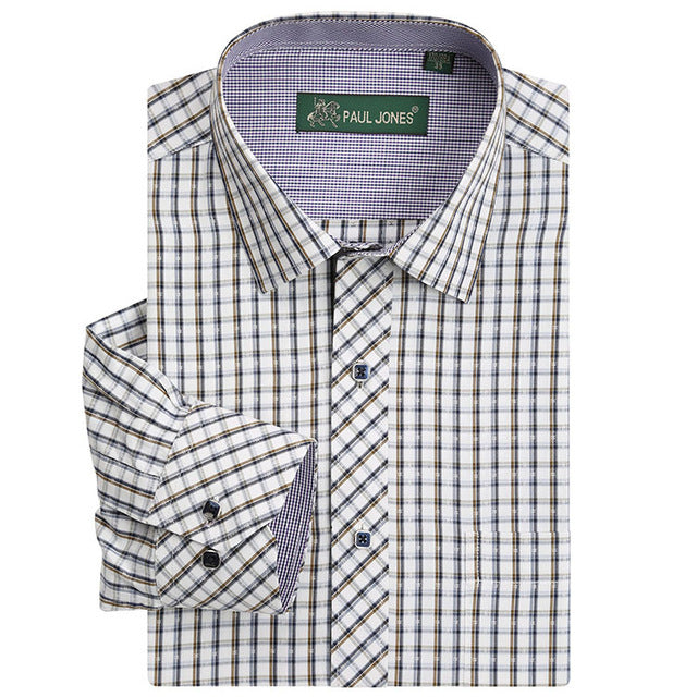 High Quality Men's Classic Plaid Long Sleeve Shirt