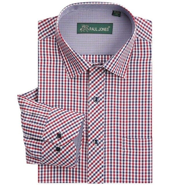High Quality Men's Classic Plaid Long Sleeve Shirt