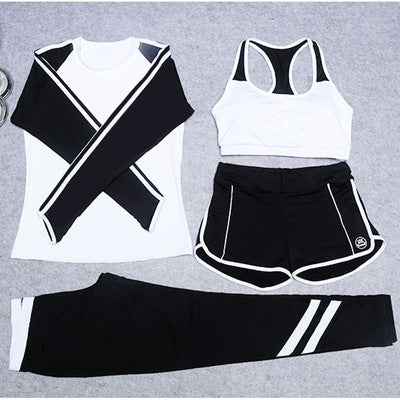 Women Yoga Clothes 4 Piece Set
