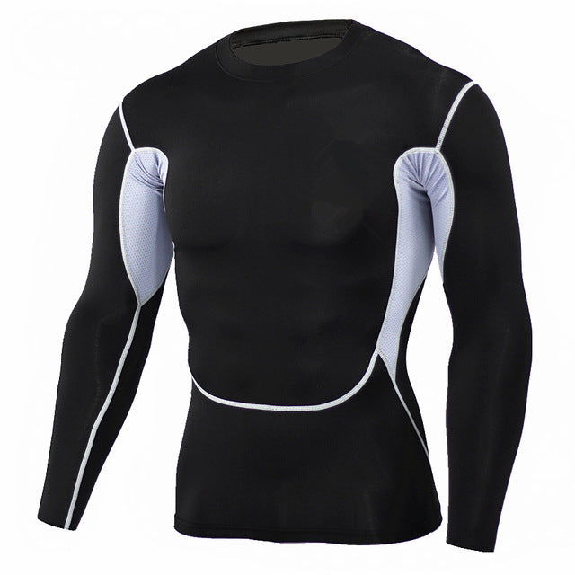 Mens Fitness 3D Prints Long Sleeves T Shirt