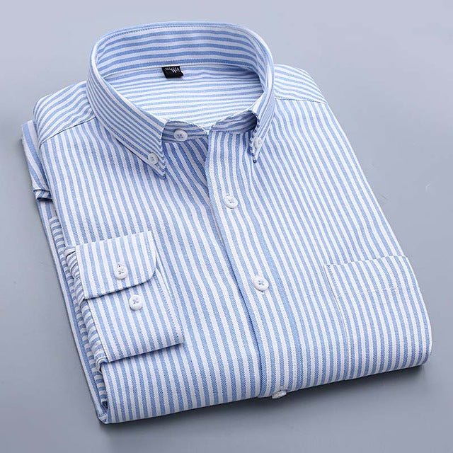Long Sleeve Oxford Men Shirts