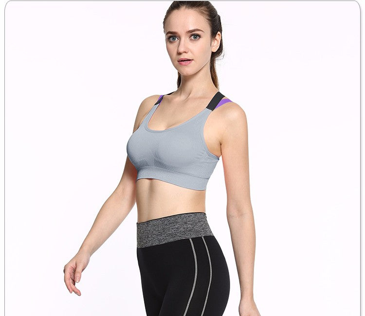 Cross Strap Push Up Sport Bra