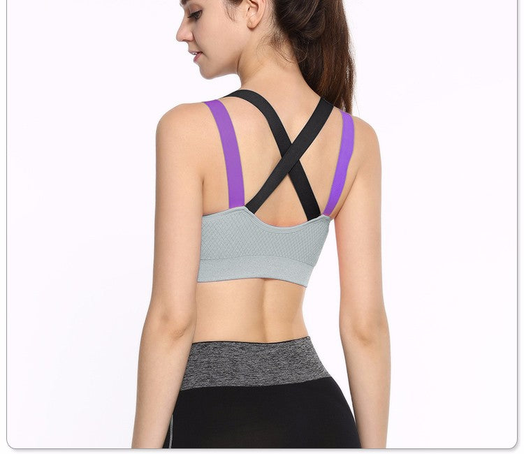 Cross Strap Push Up Sport Bra