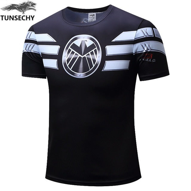 Superman/Batman/spider man/captain America/Hulk/Iron Man mens t shirts