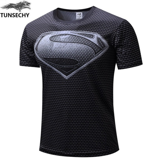 Superman/Batman/spider man/captain America/Hulk/Iron Man mens t shirts