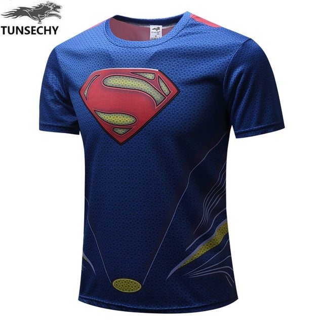 Superman/Batman/spider man/captain America/Hulk/Iron Man mens t shirts