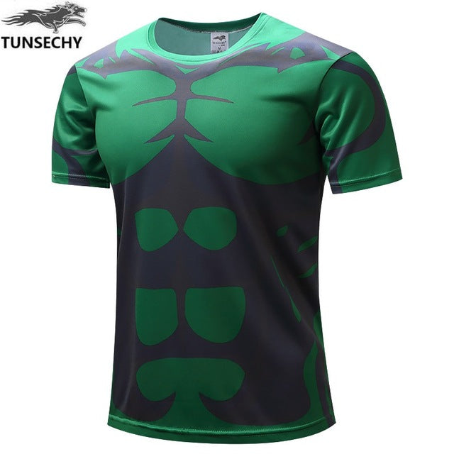 Superman/Batman/spider man/captain America/Hulk/Iron Man mens t shirts