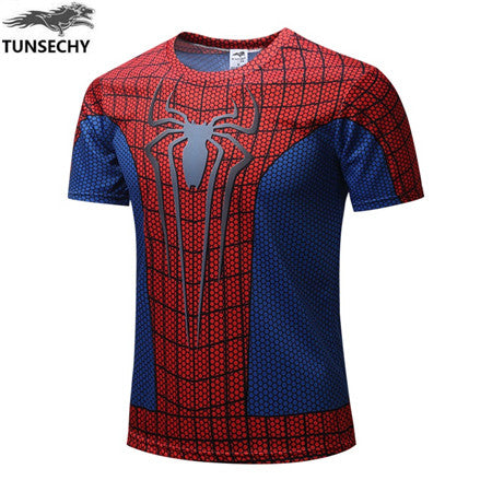 Superman/Batman/spider man/captain America/Hulk/Iron Man mens t shirts