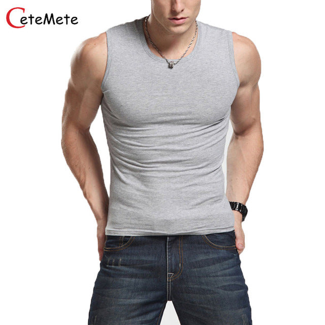 Casual Gilet Men O-Neck Tank Tops