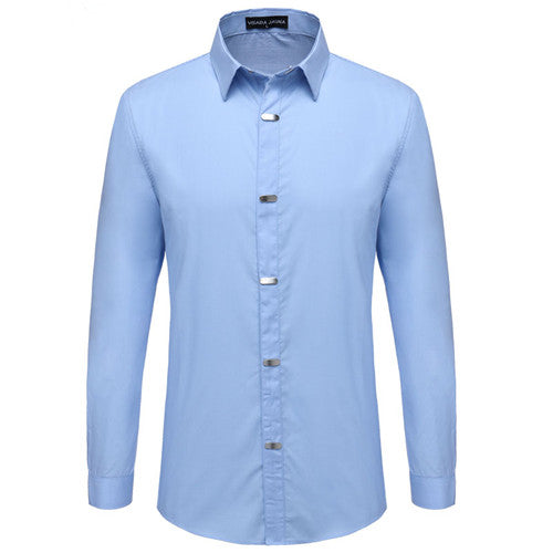 Men Casual Long Sleeve Cotton Shirt
