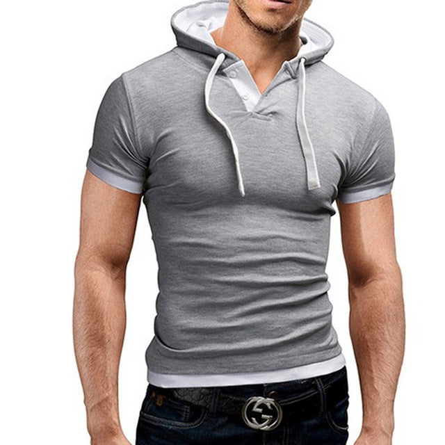 Short-Sleeve Solid Poloshirt