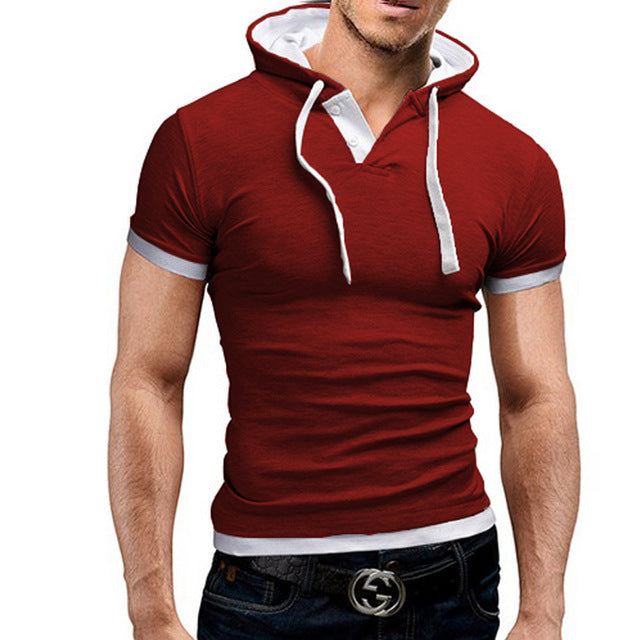 Short-Sleeve Solid Poloshirt