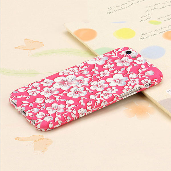 3D Embossed Flower Printed Phone Cases for iphone 7 7 Plus