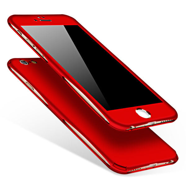 3 in 1 Shockproof Armor Case For iPhone 7 7 Plus Cover Free Glass Film